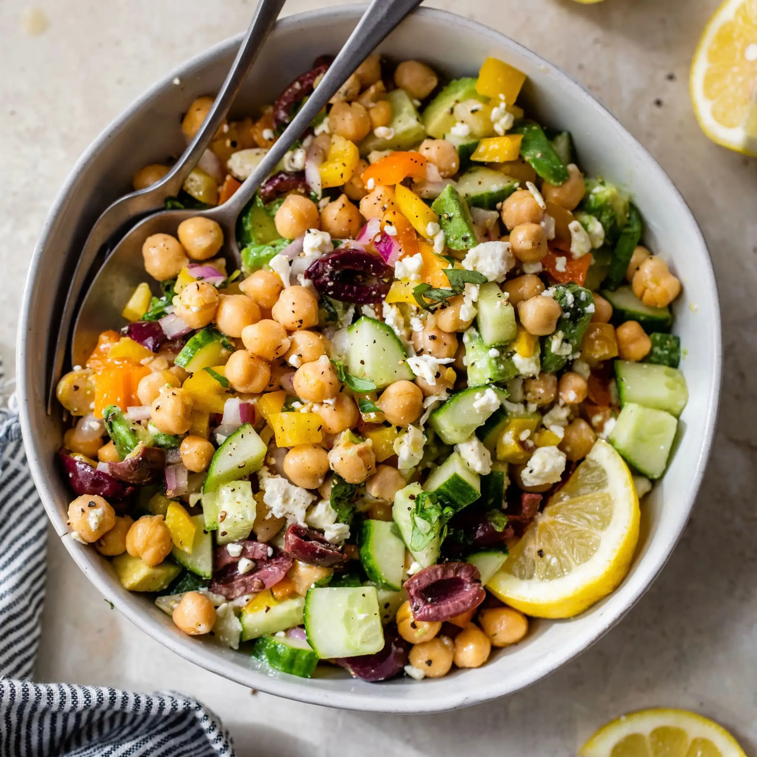 Ultimate Mediterranean Diet Chickpea Salad Recipe
