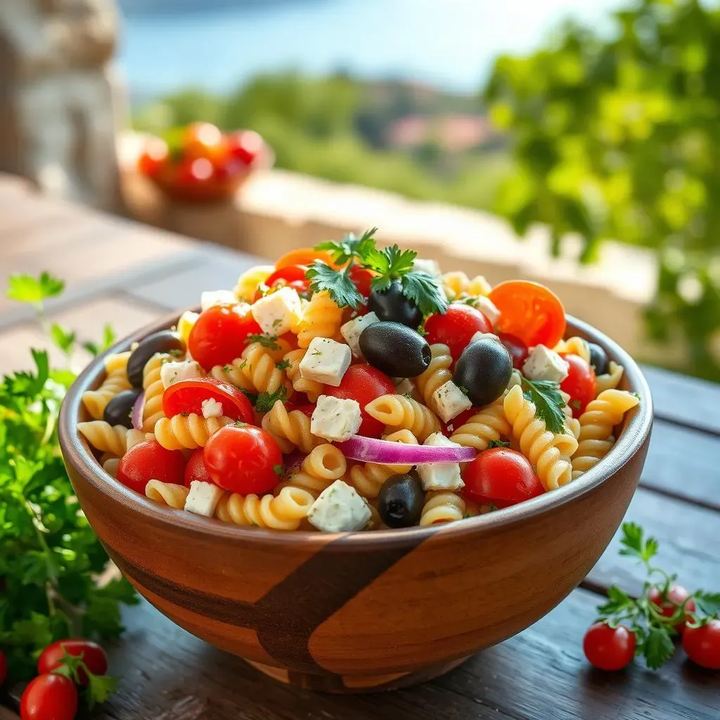 Ultimate Mediterranean Dish Greek Pasta Salad (No Mayo!)