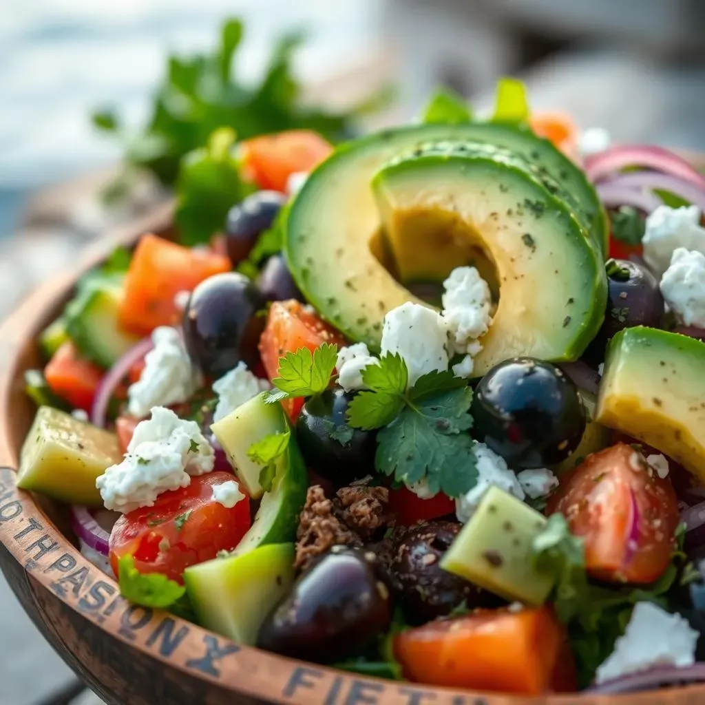 Ultimate Mediterranean Greek Salad with Avocado