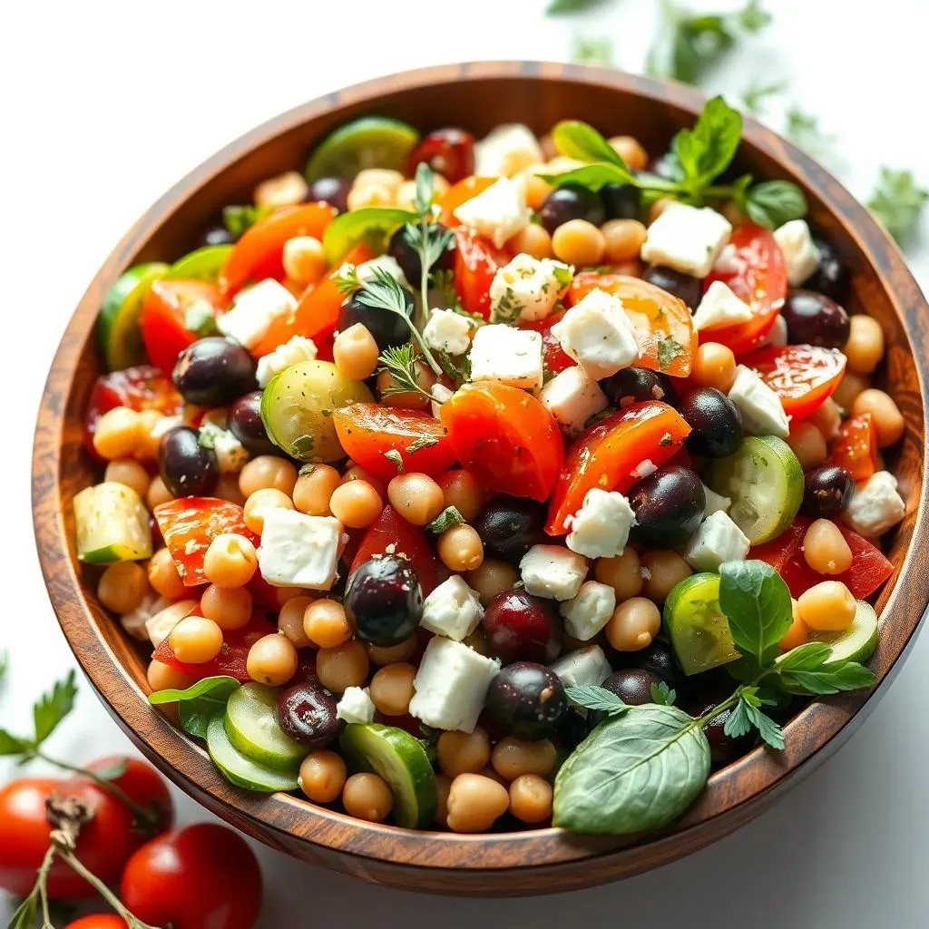 Mediterranean Greek Salad with Beans: A Flavorful Twist on a Classic