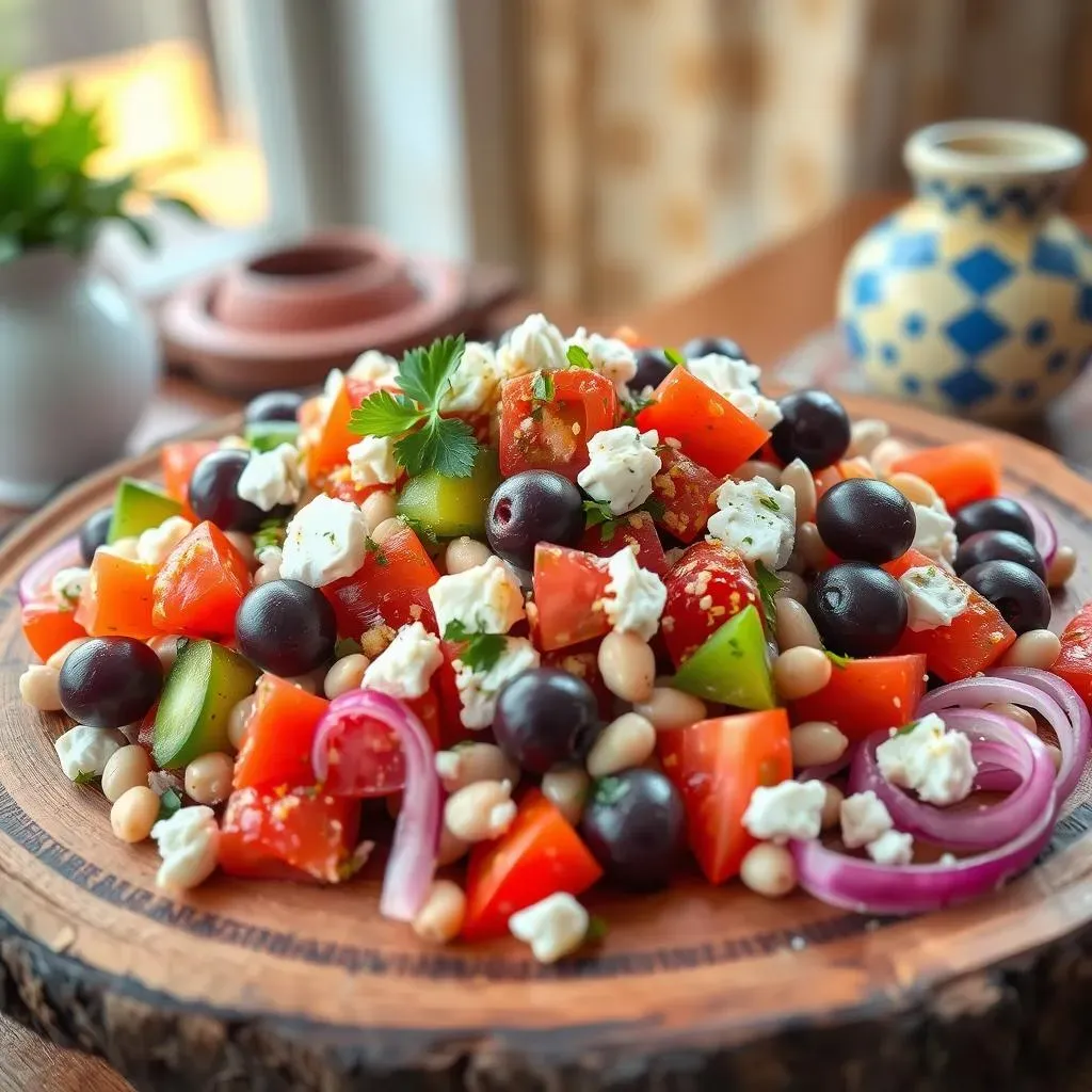 Ultimate Mediterranean Greek Salad with Beans