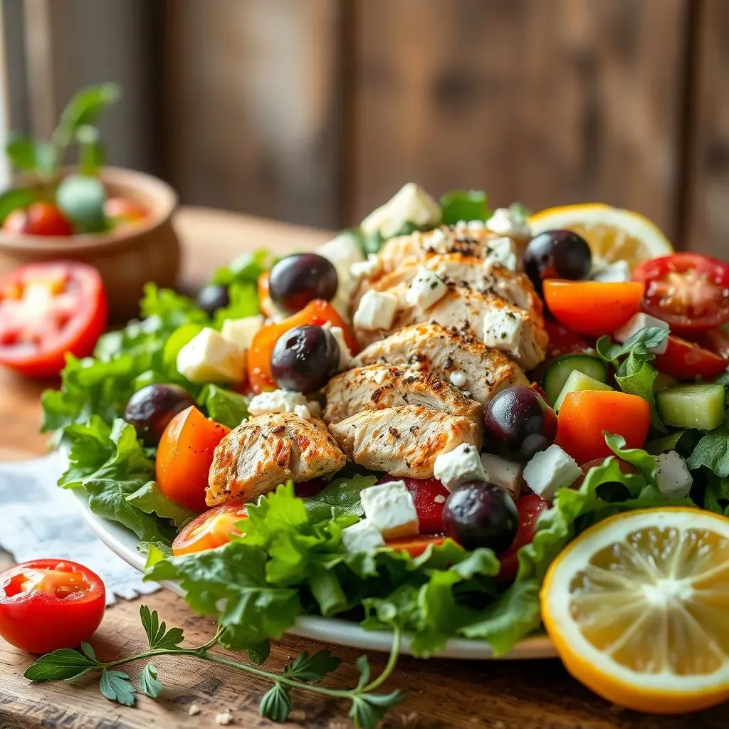 Mediterranean Greek Salad with Chicken: A Flavorful Feast