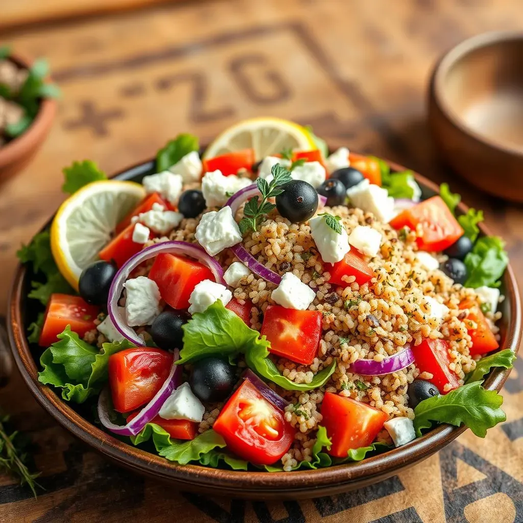 Amazing Mediterranean Greek Salad with Quinoa