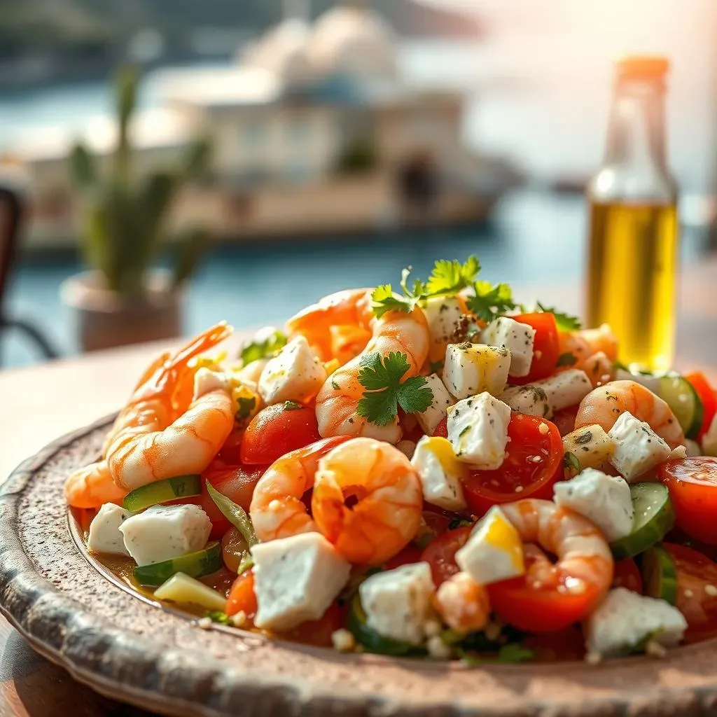 Ultimate Mediterranean Greek Salad with Shrimp