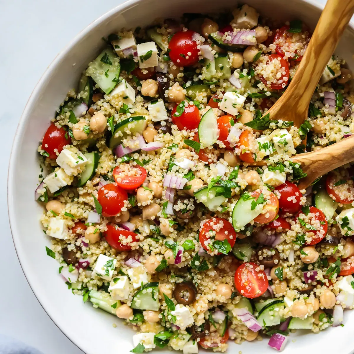 Amazing Mediterranean Inspired Quinoa Salad Recipe