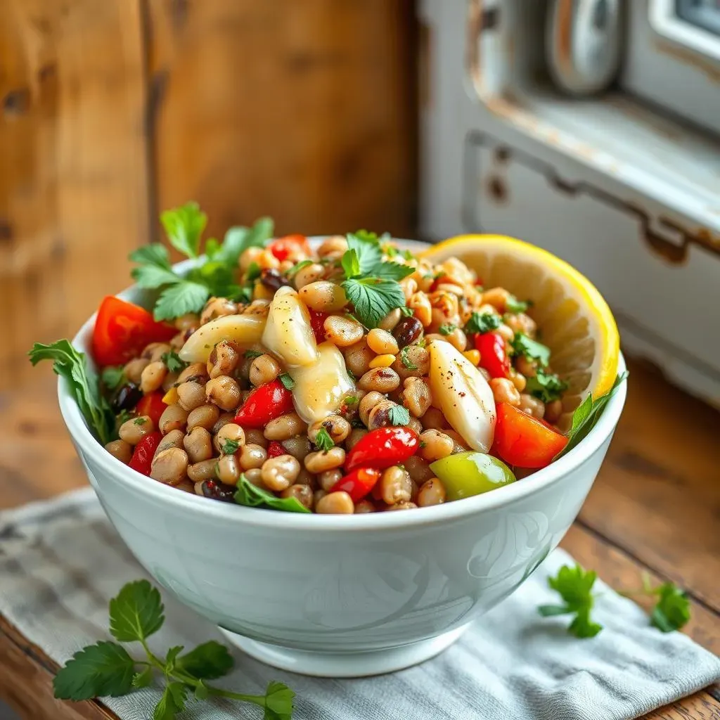 Amazing Mediterranean lentil salad gluten free, your new favorite