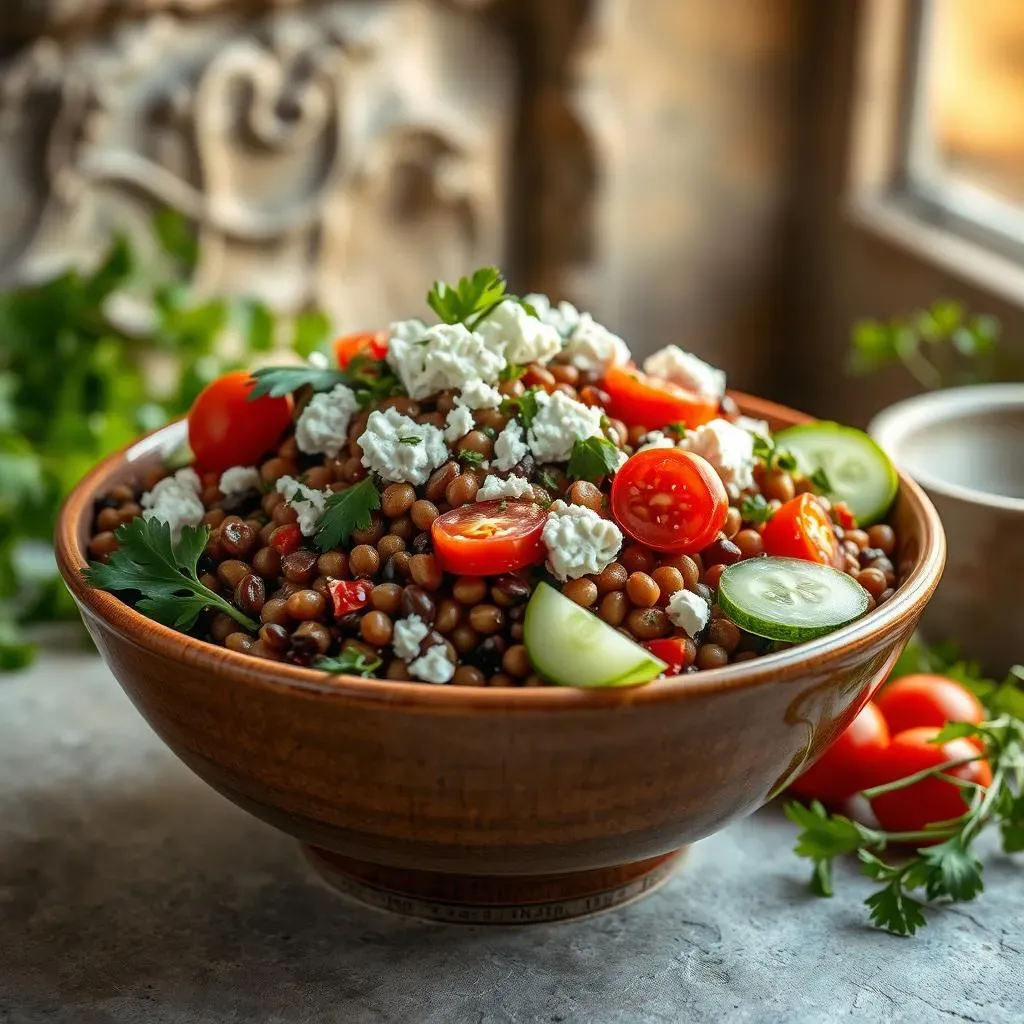 Ultimate Mediterranean Lentil Salad with Feta