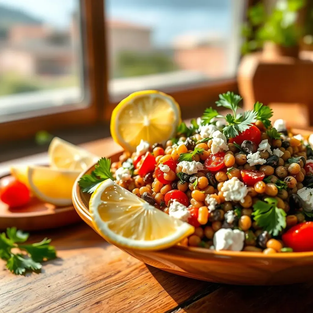 Ultimate Mediterranean lentil salad with herbs