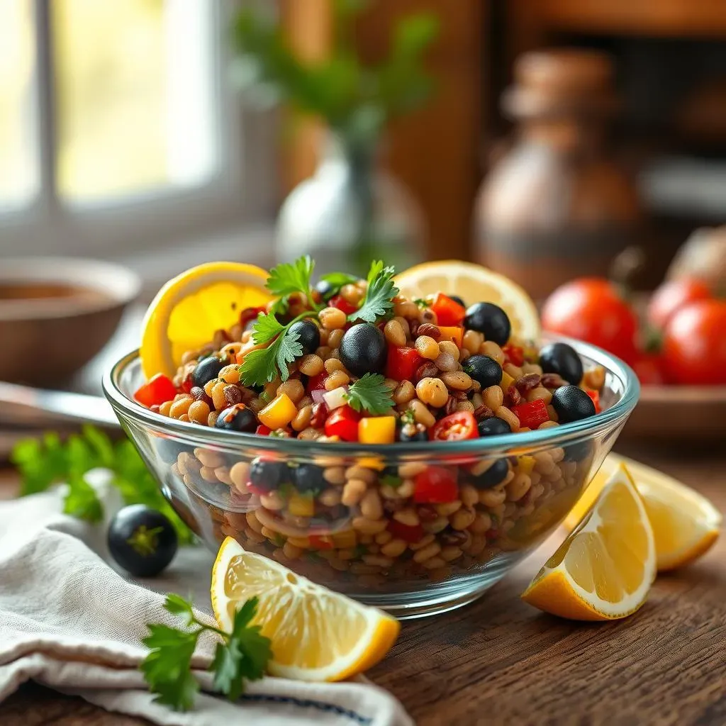 Absolute Mediterranean Lentil Salad with Olives