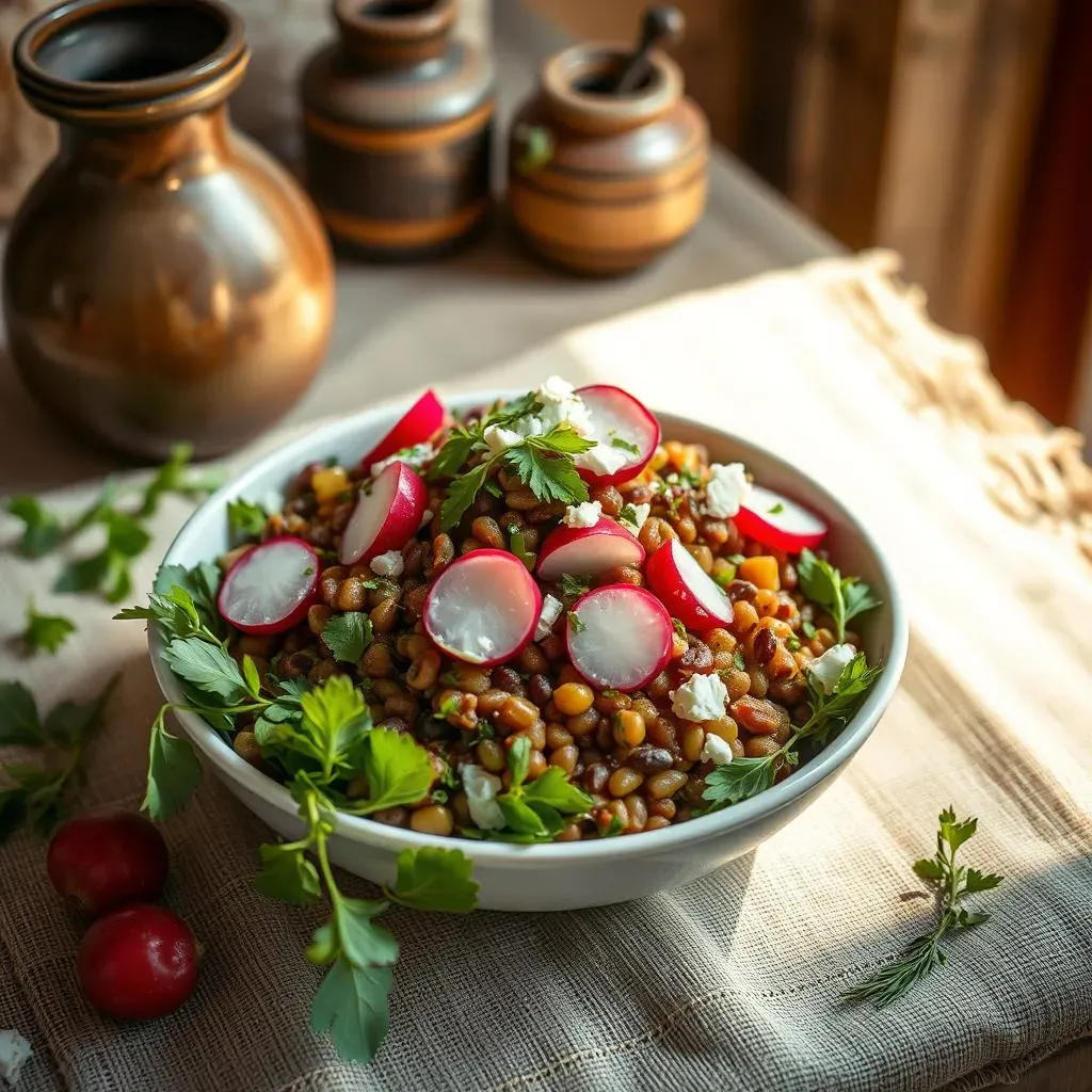 Ultimate Mediterranean lentil salad with radishes recipe