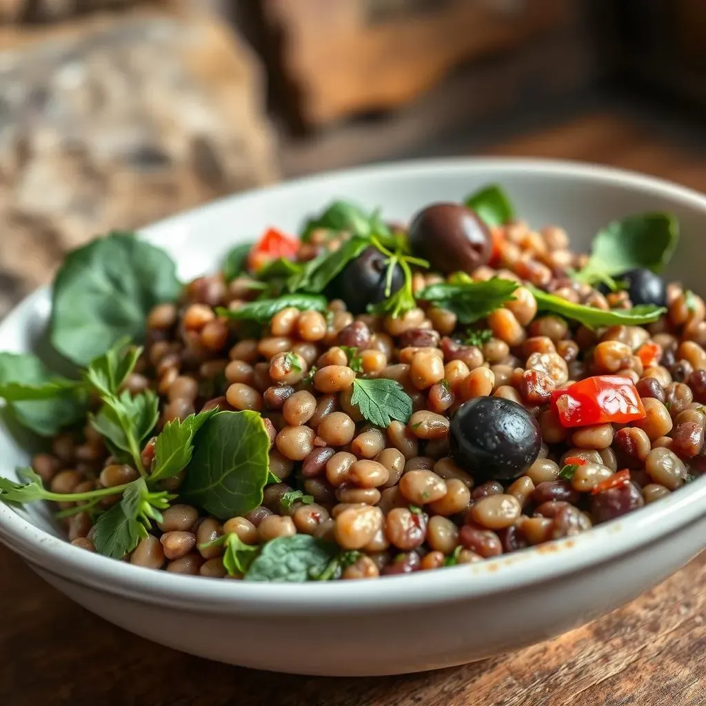 Ultimate Mediterranean Lentil Salad with Spinach