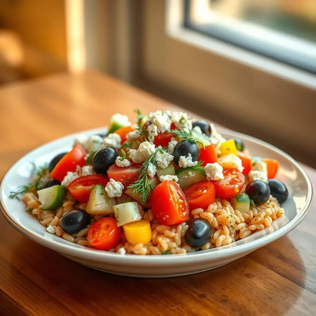 Mediterranean Orzo Salad: Ingredients and Dressing