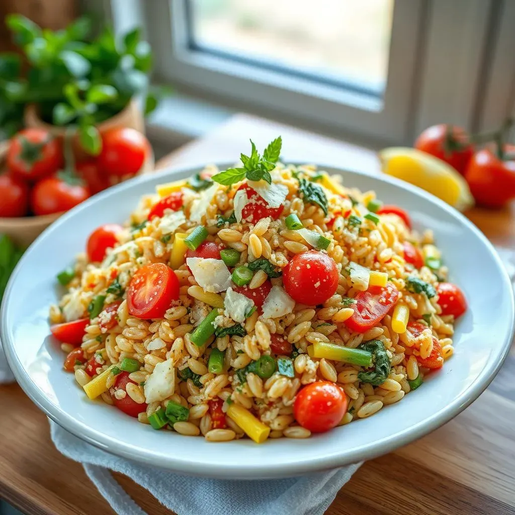 Ultimate Mediterranean Orzo Salad with Lemon Dressing