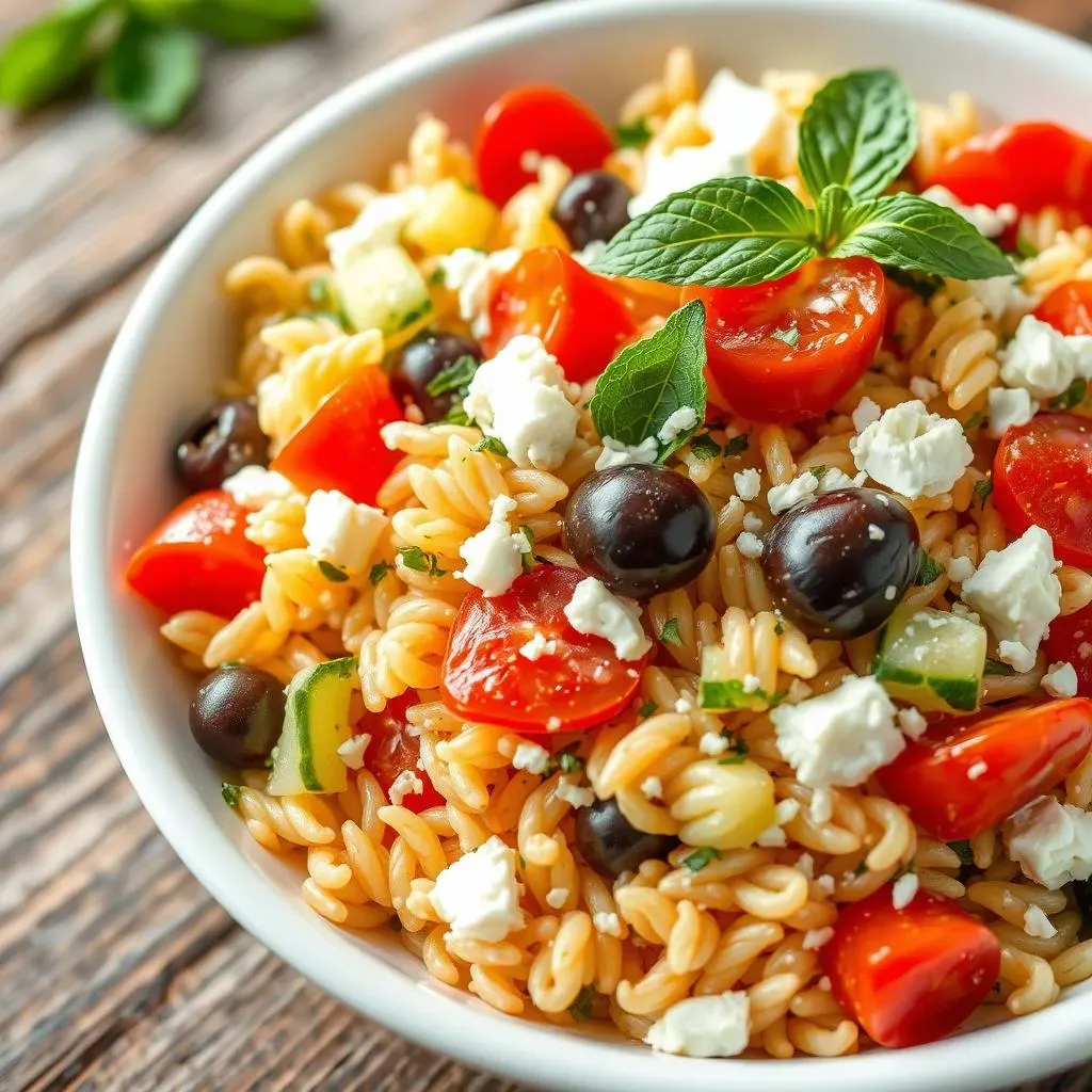 Amazing Mediterranean Orzo Salad with Mint Recipe