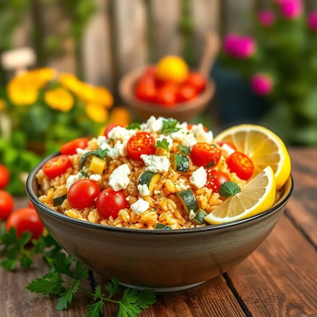 Ultimate Mediterranean orzo salad with zucchini