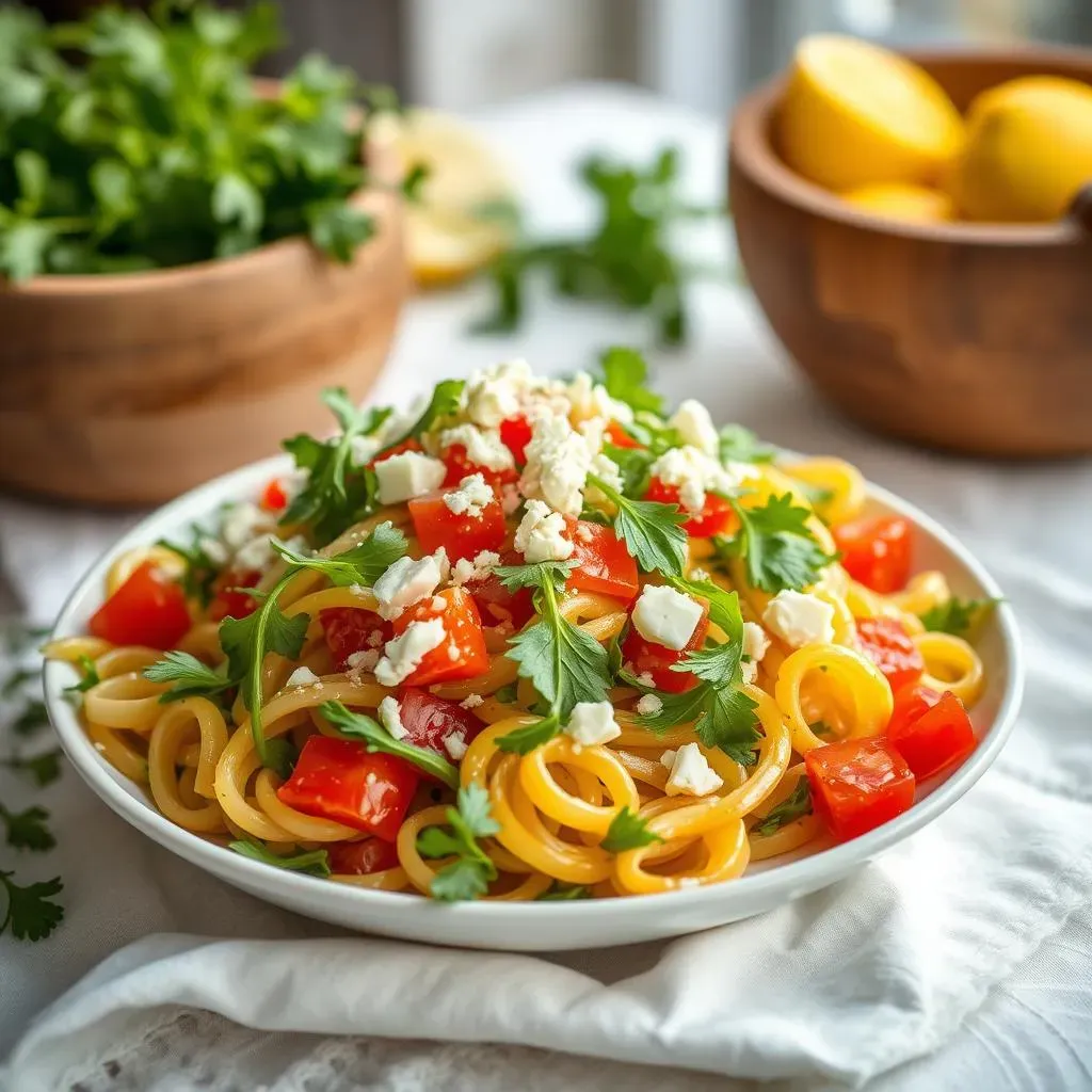 Ultimate Mediterranean Pasta Salad with Arugula and Feta