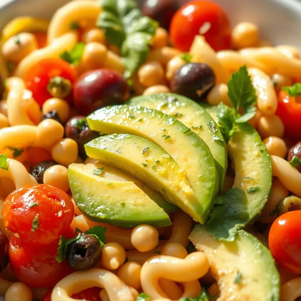 Mediterranean Pasta Salad with Avocado: A Flavor Fiesta