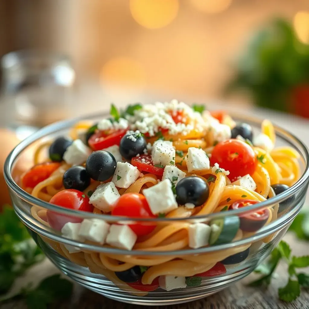 Mediterranean Pasta Salad with Feta: Serving and Storage