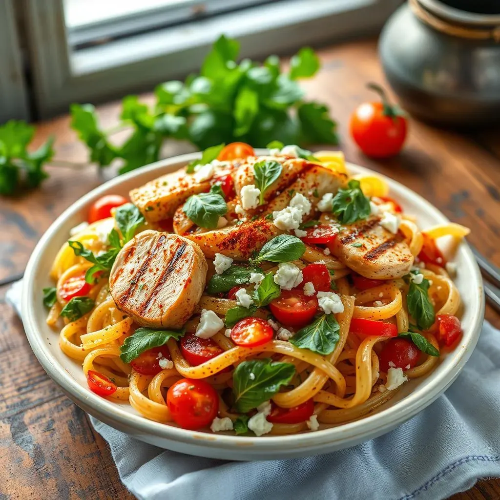 Ultimate Mediterranean Pasta Salad with Grilled Chicken