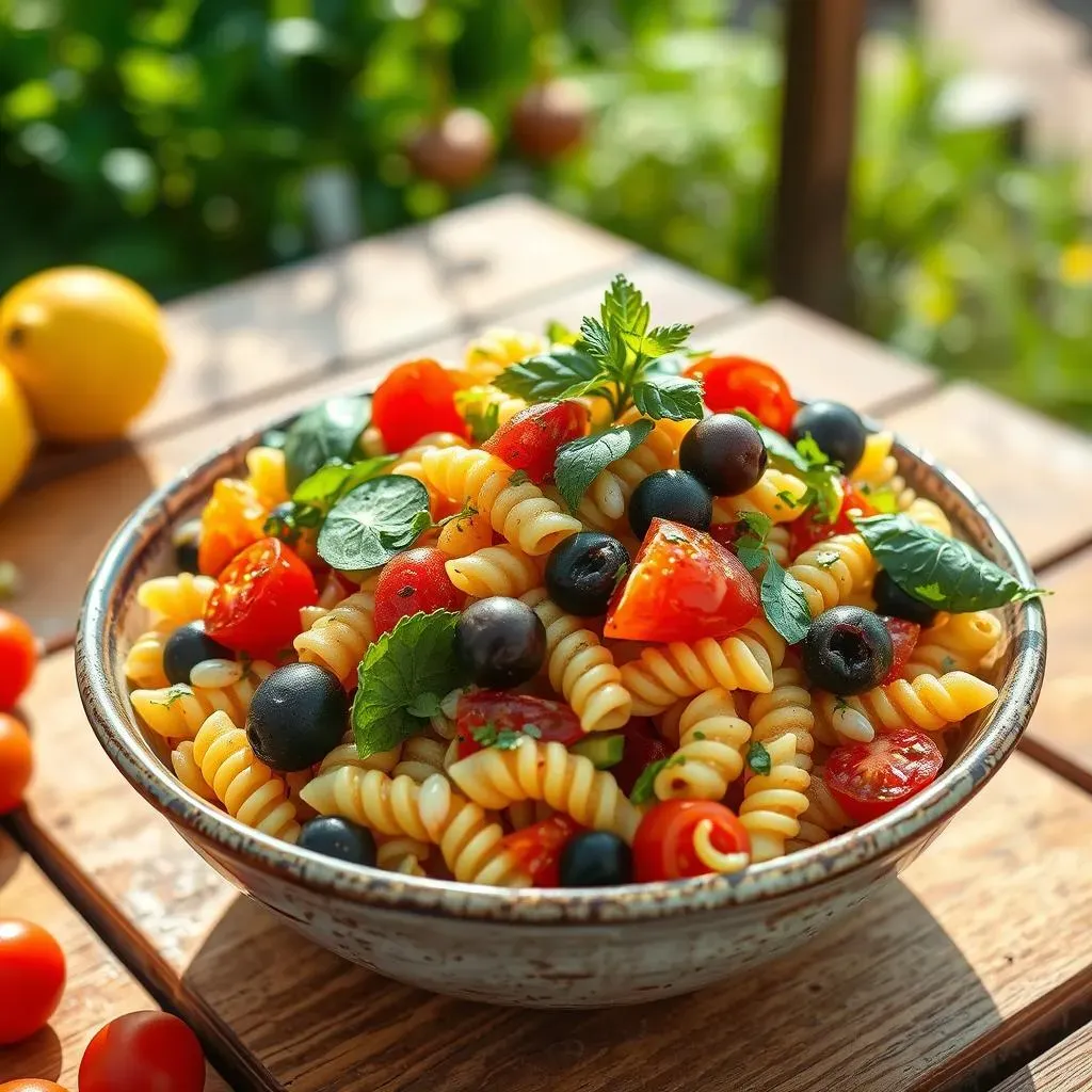 Ultimate Mediterranean Pasta Salad with Lemon Dressing