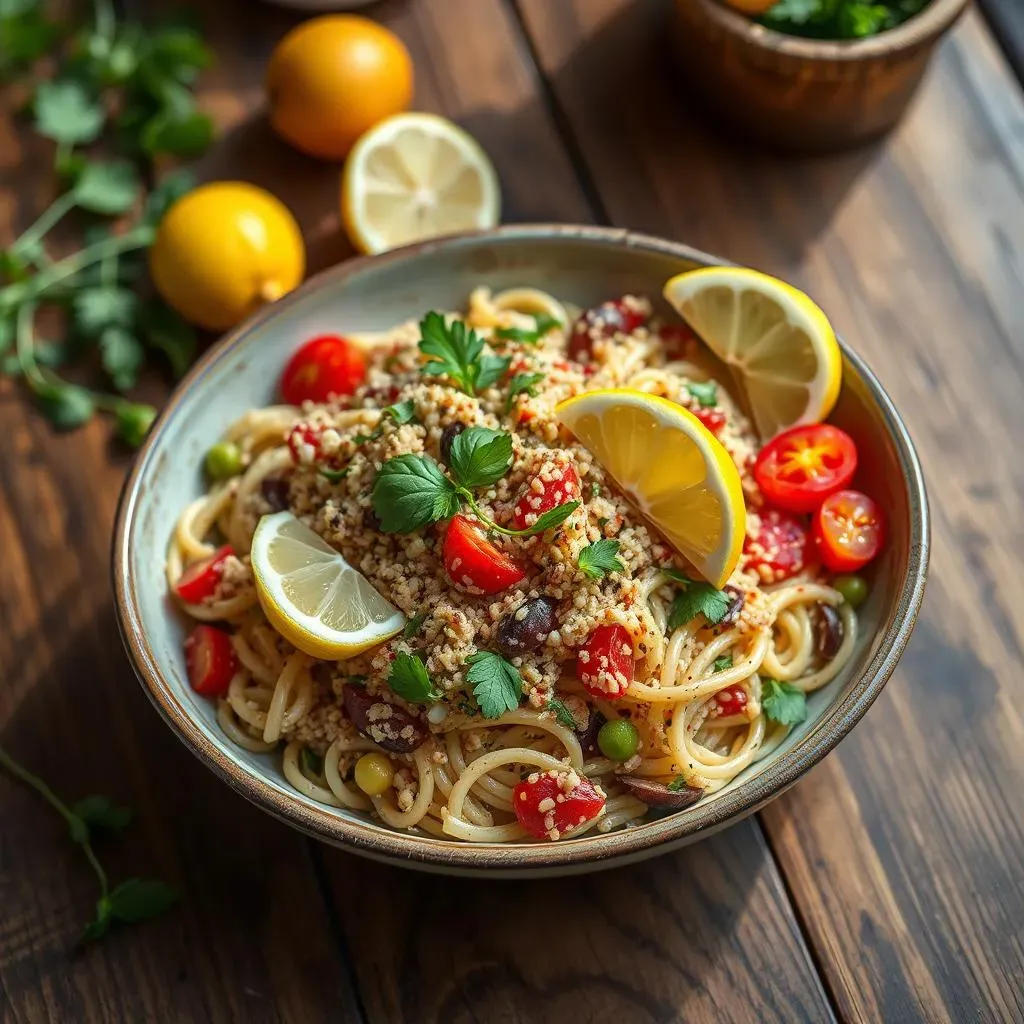 Amazing Mediterranean pasta salad with quinoa Recipe