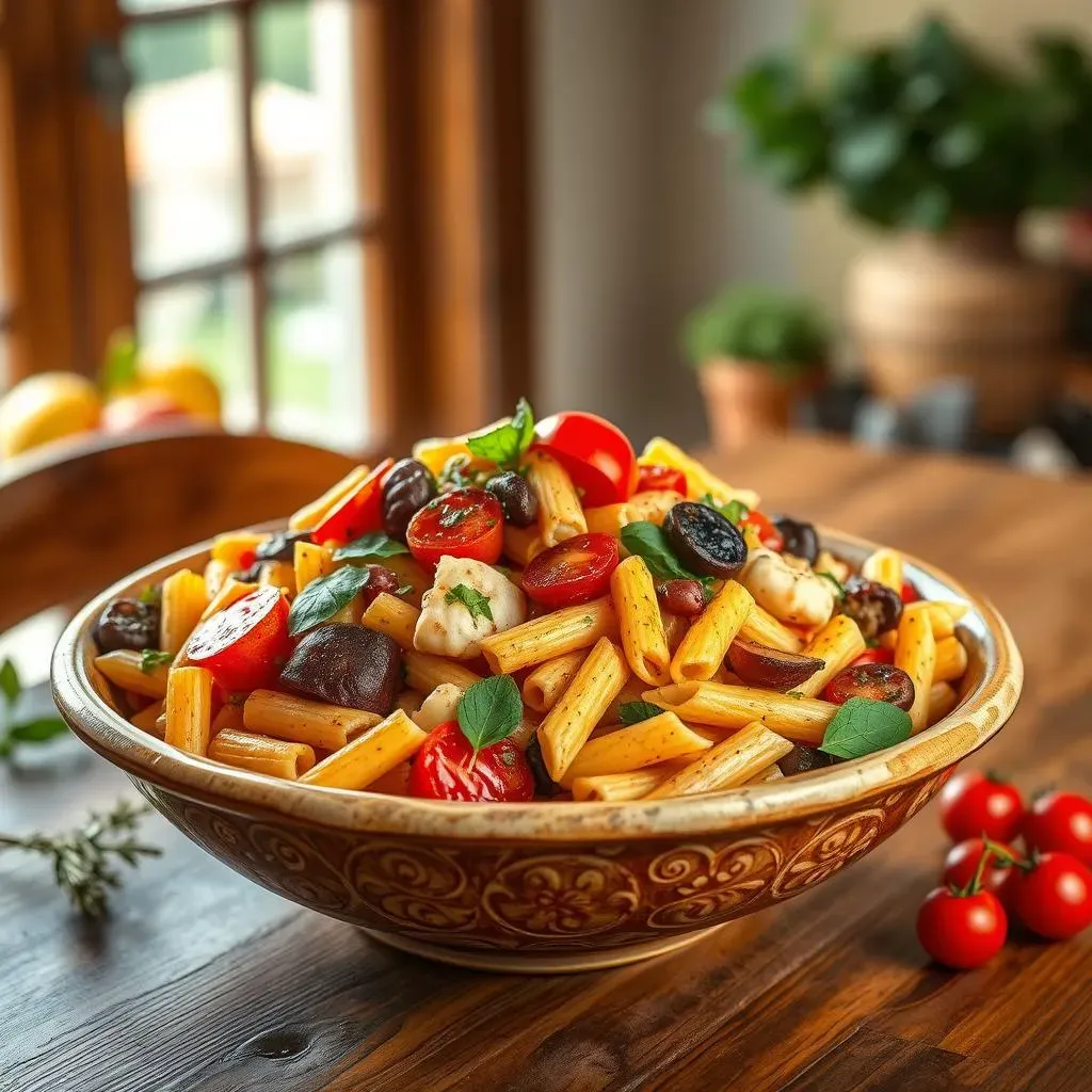 Ultimate Mediterranean Pasta Salad with Roasted Vegetables