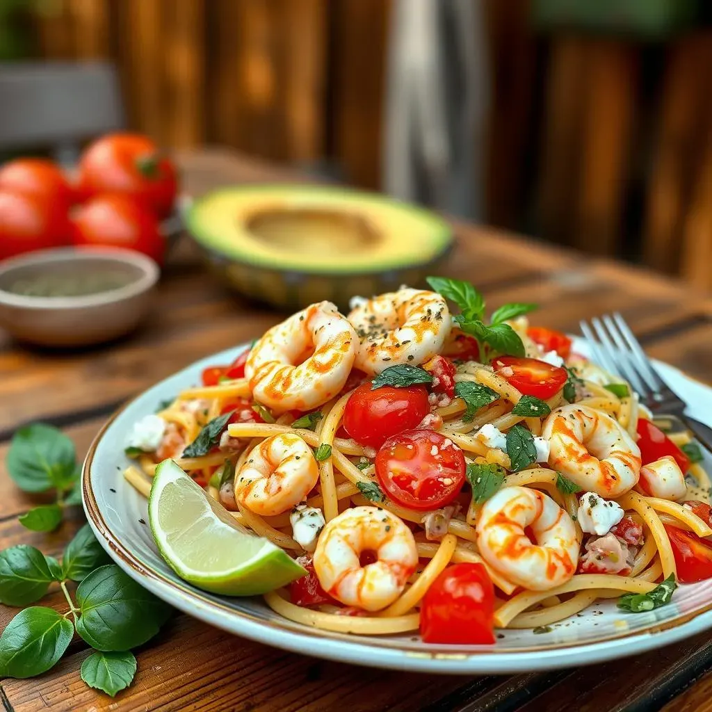 Ultimate Mediterranean Pasta Salad with Shrimp and Avocado