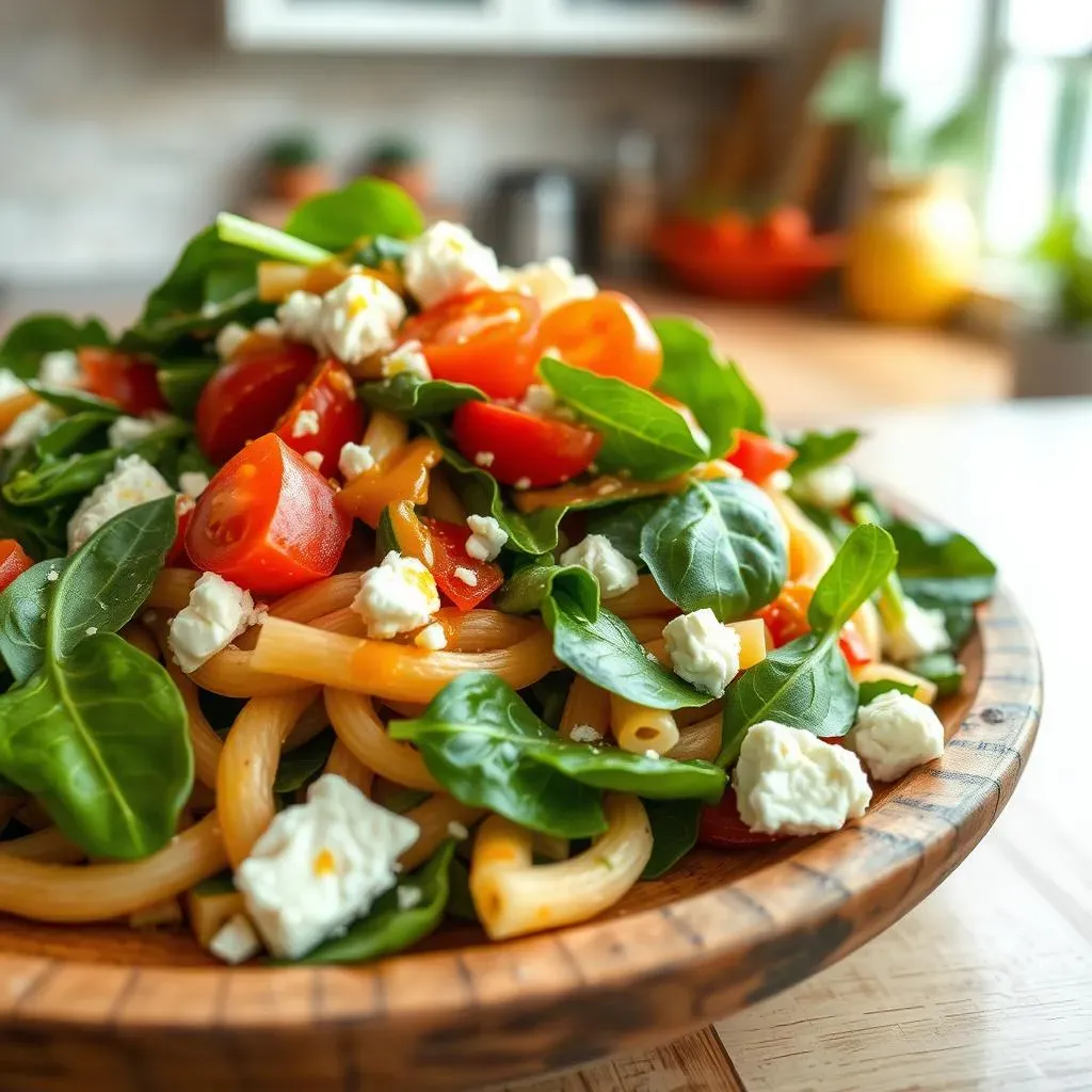 Amazing Mediterranean Pasta Salad with Spinach: A Quick Recipe