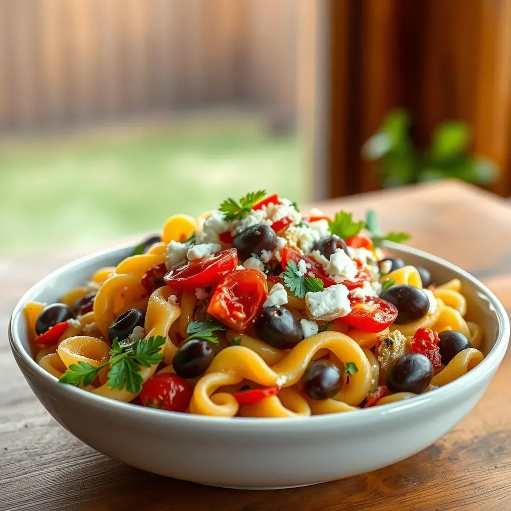 Ultimate Mediterranean Pasta Salad with Sun Dried Tomatoes