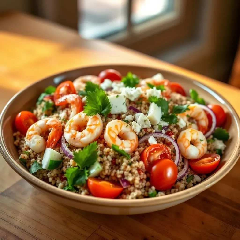 Ultimate Mediterranean Quinoa Salad with Shrimp