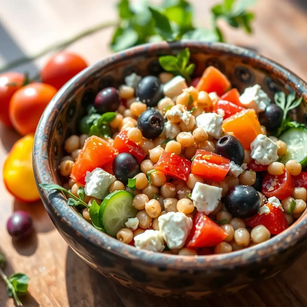 Ultimate Mediterranean Salad with Garbanzo Beans Recipe