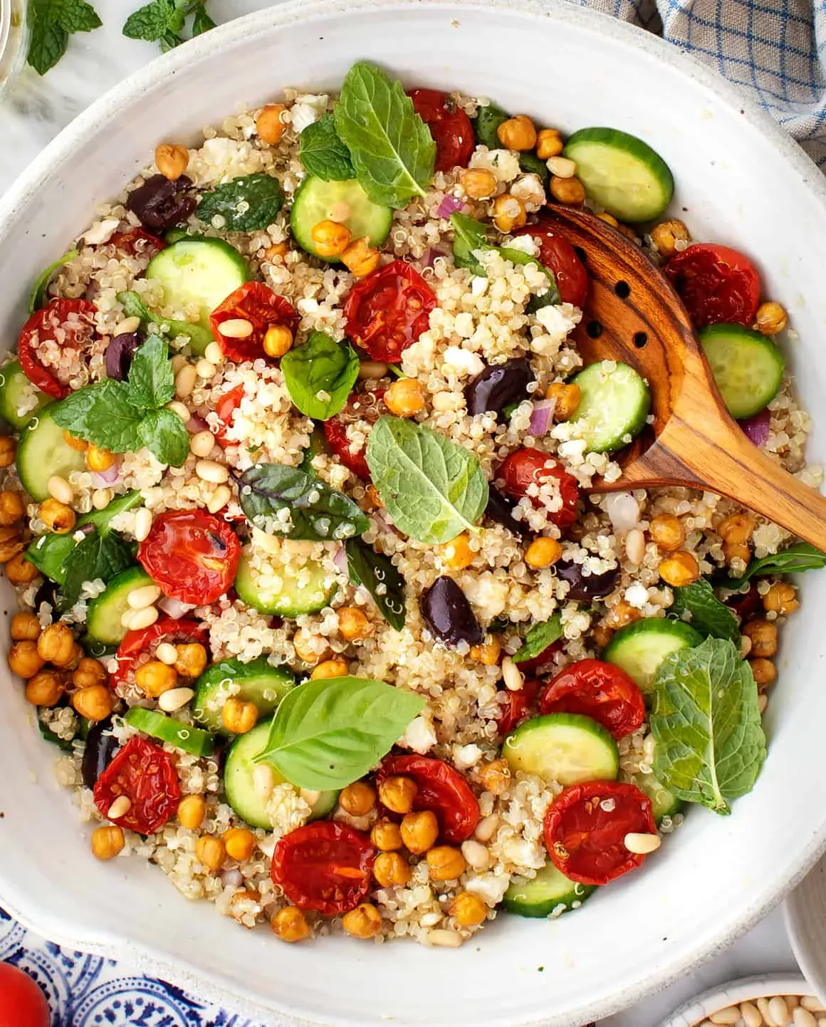 Delicious mediterranean style mediterranean quinoa salad