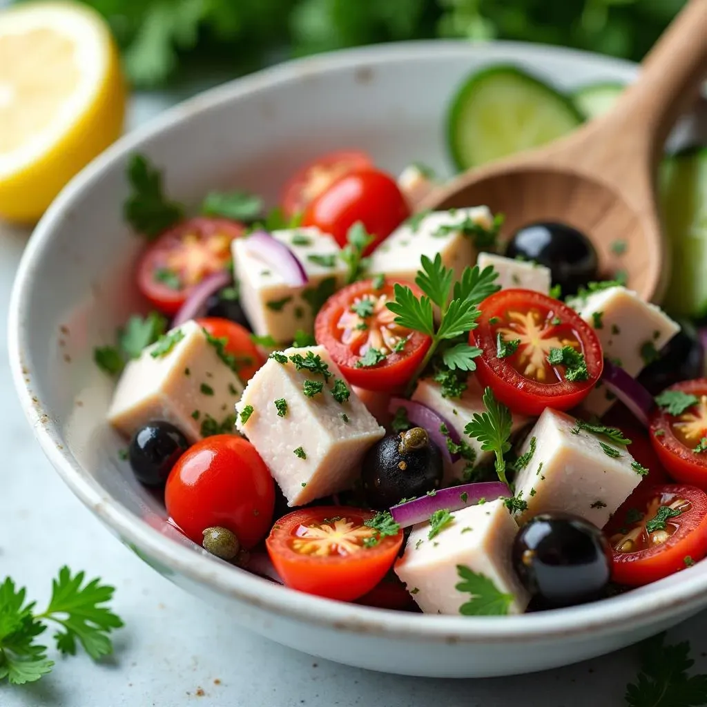 Amazing Mediterranean Tuna Salad with Greek Yogurt Recipe