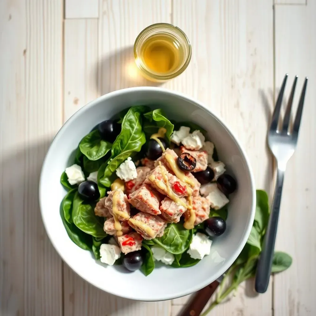 Mediterranean Tuna Spinach Salad: The Perfect Lunch