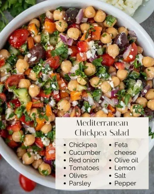 Simple omega recipes mediterranean chickpea salad