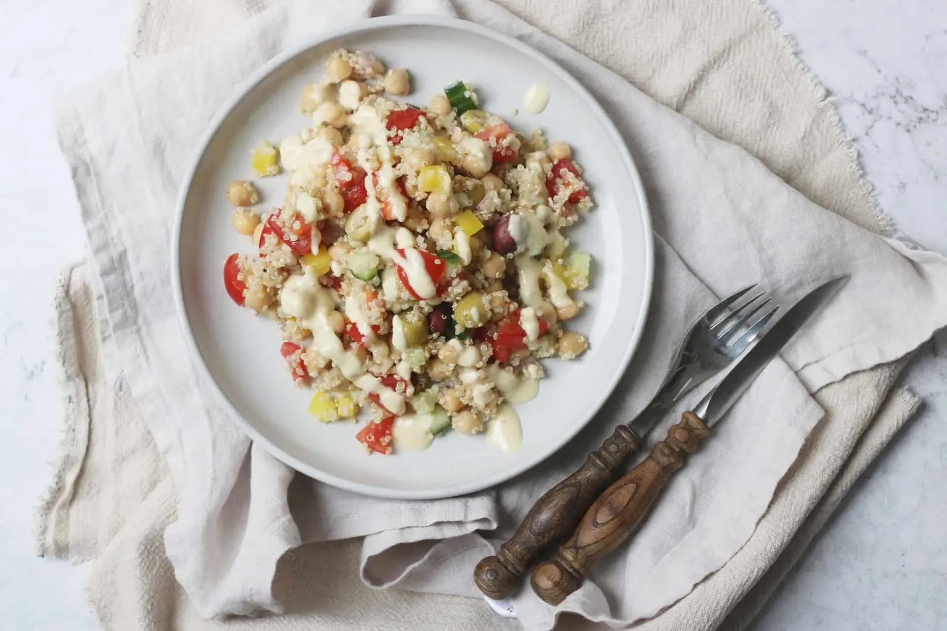 Putting It All Together: Assembling Your Mediterranean Quinoa Salad