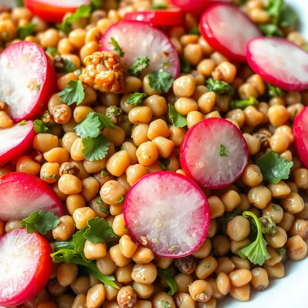 Radish Power: Adding Crunch and Zing to your Mediterranean Lentil Salad