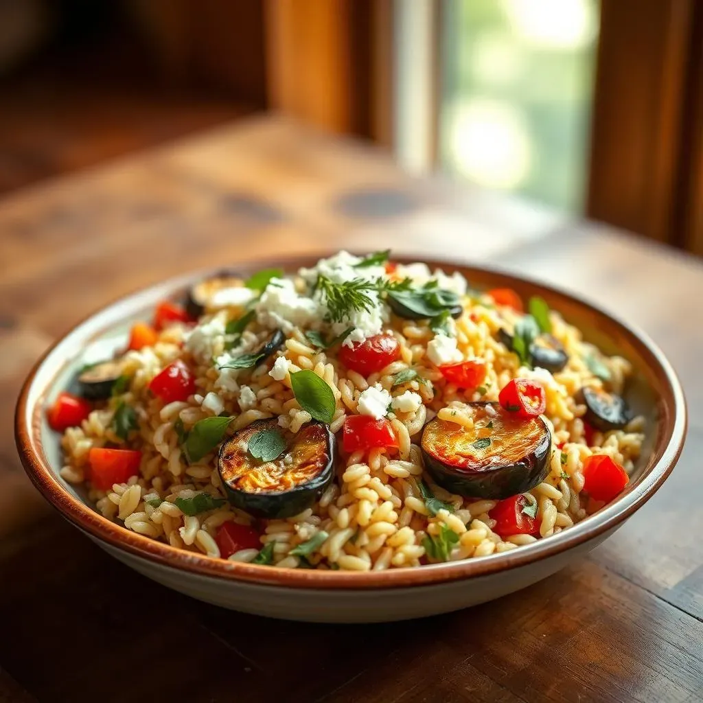 Roasting Eggplant: The Key to Unlocking Deliciousness in this Mediterranean Orzo Salad