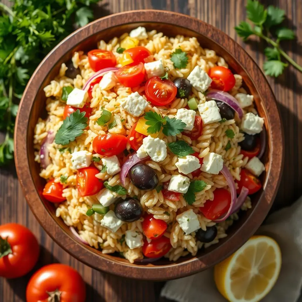 Serving and Customizing Your Mediterranean Orzo Salad