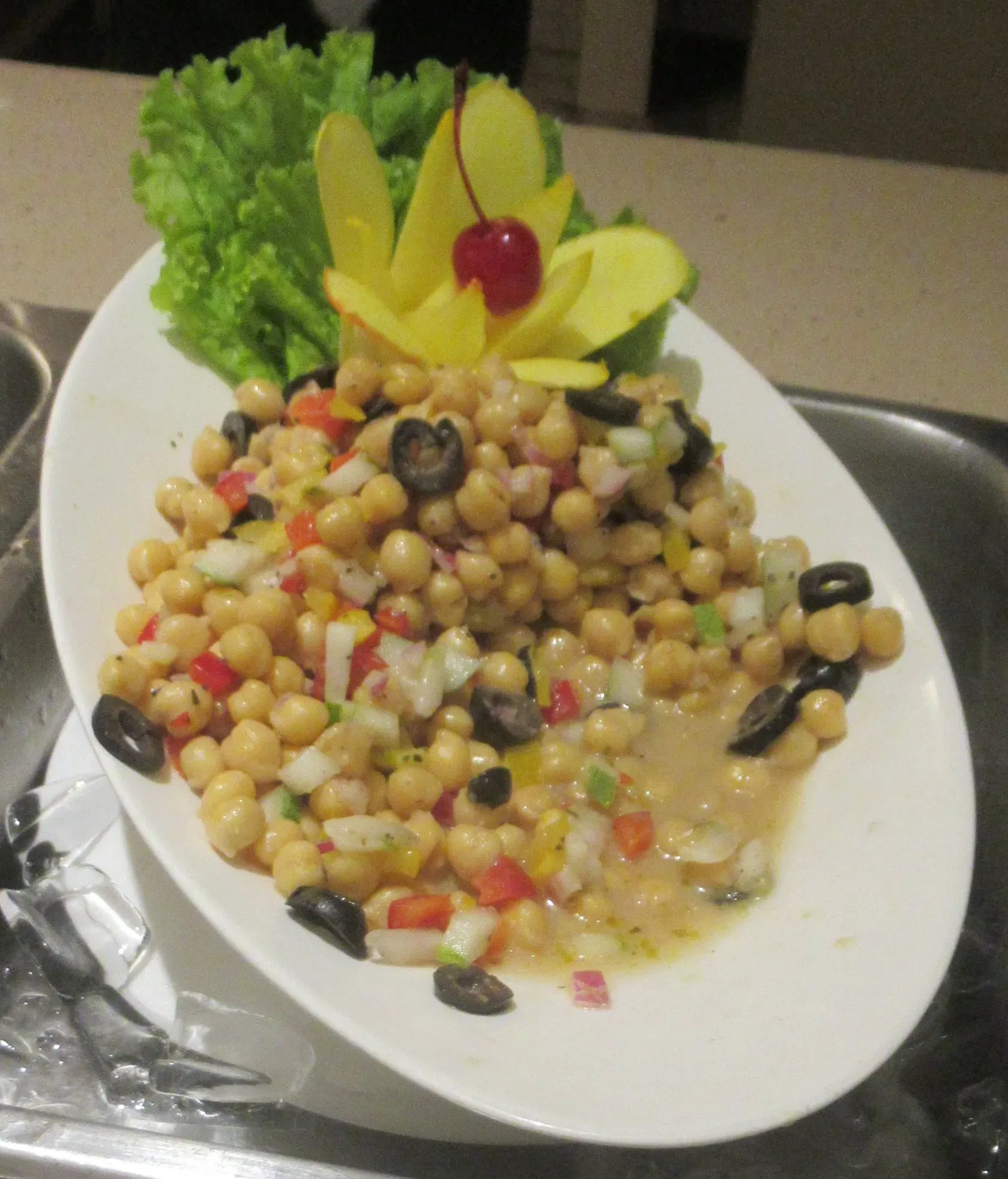 Serving and Enjoying Your Mediterranean Chickpea Creation