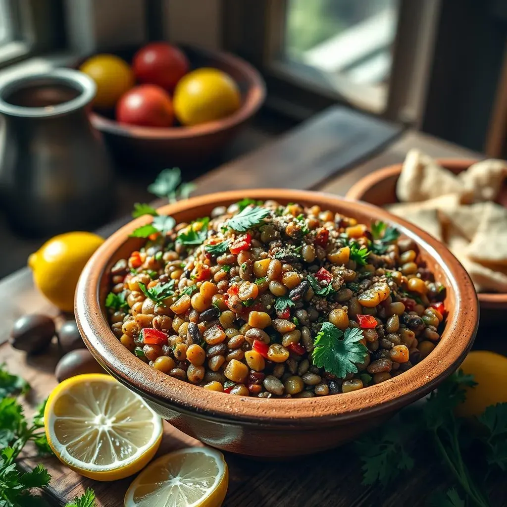 Serving and Enjoying Your Mediterranean Lentil Parsley Salad