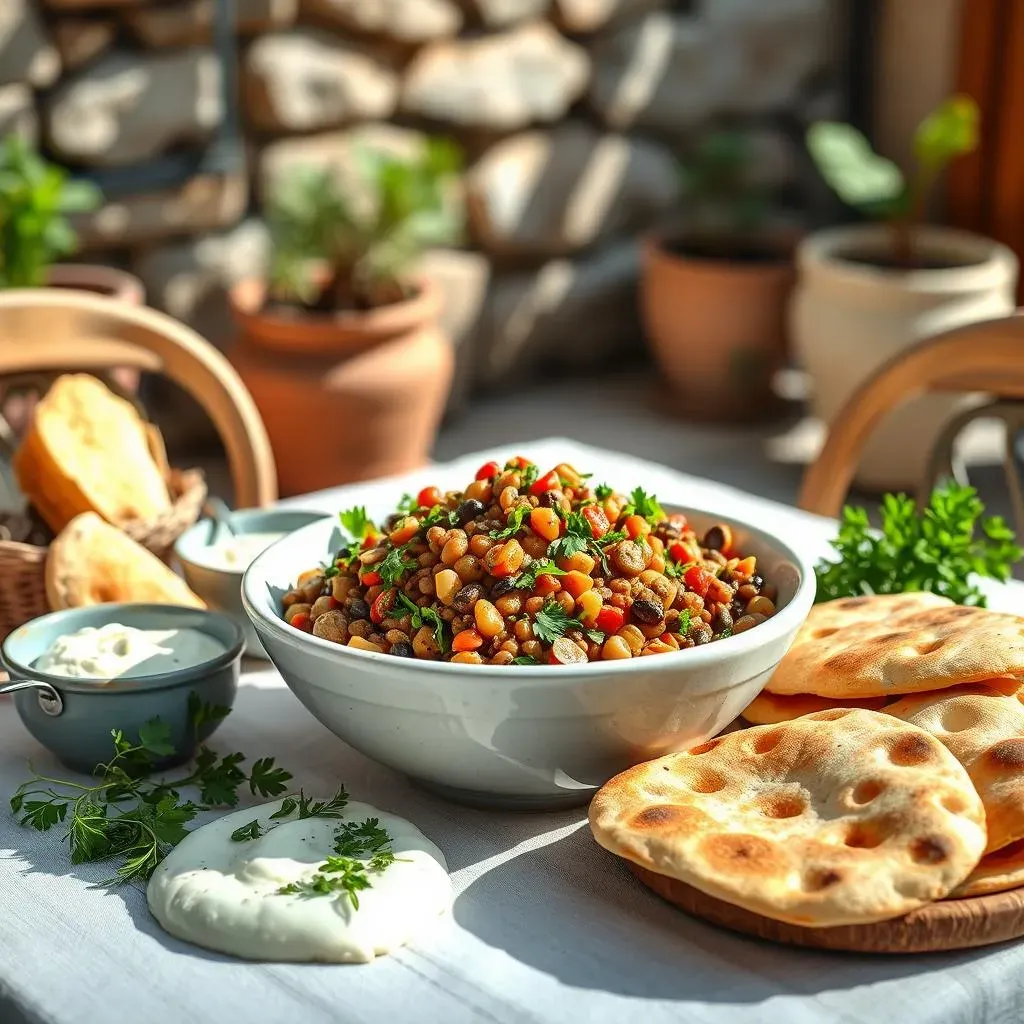 Serving and Enjoying Your Mediterranean Lentil Salad Lunch