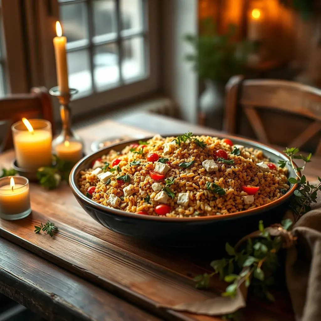 Serving and Enjoying Your Mediterranean Orzo Quinoa Creation