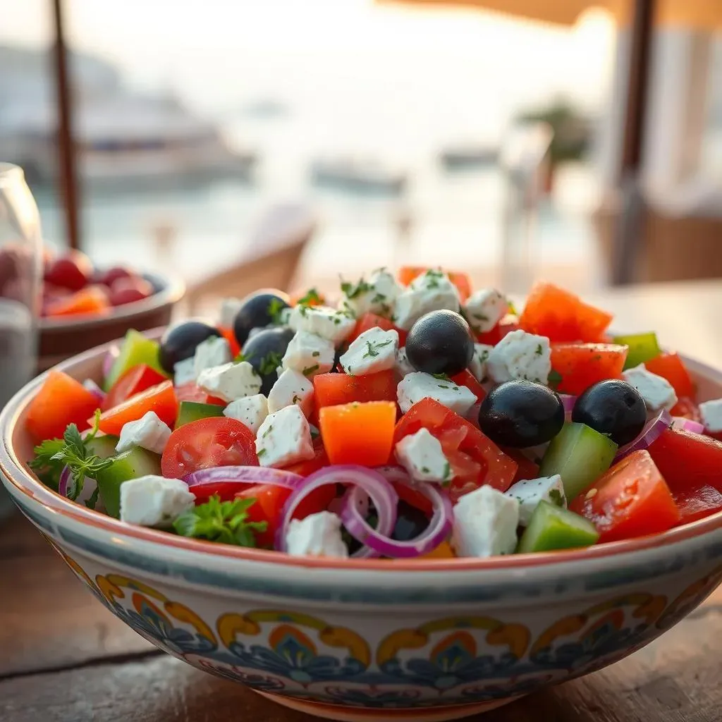 Serving and Pairing Your Greek Salad Mediterranean Dish