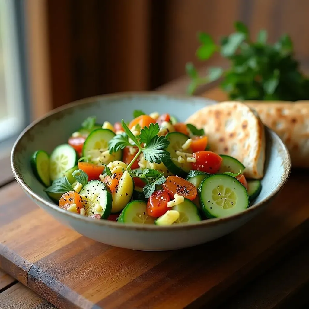 Serving and Storing Your Cucumber Gyro Salad