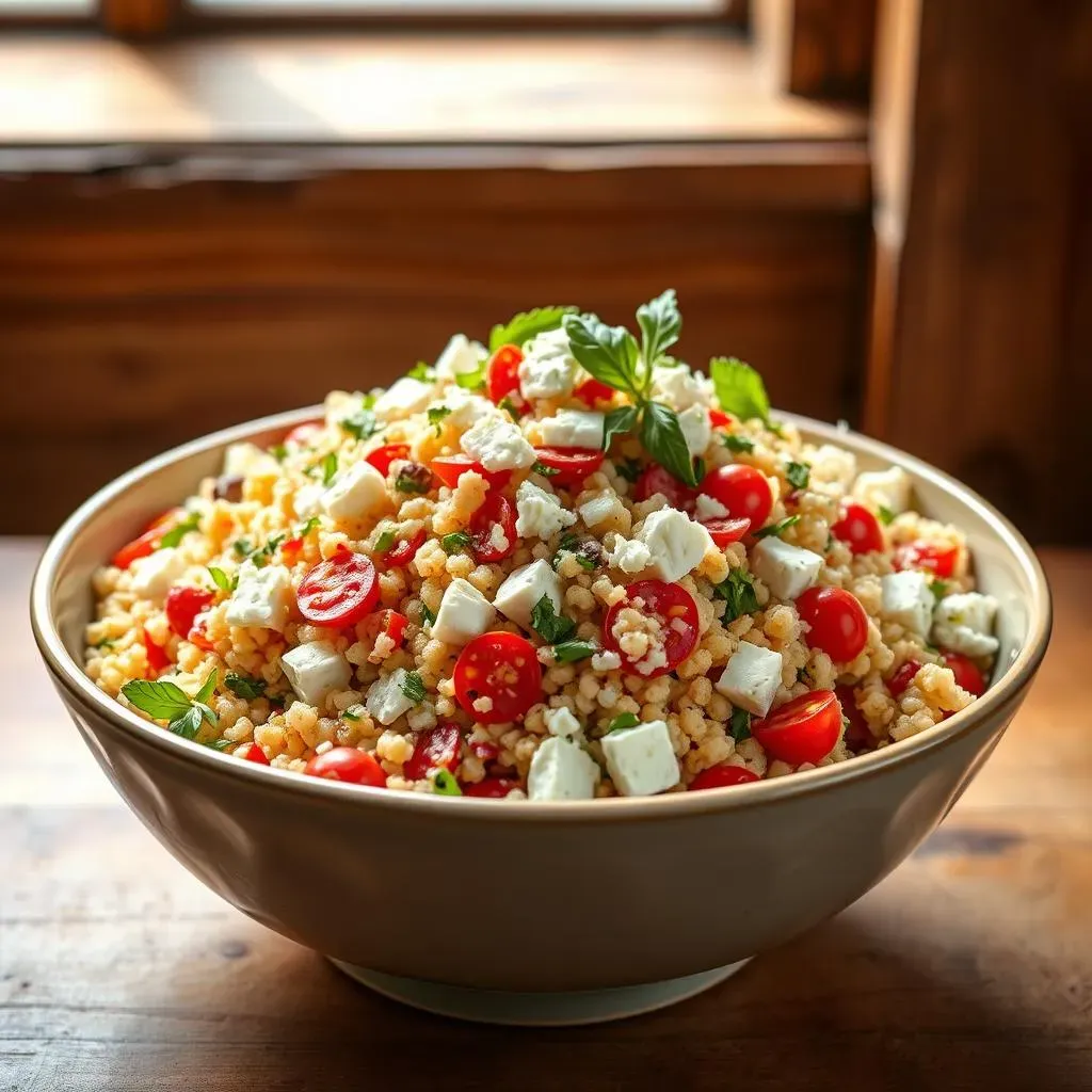 Serving and Storing Your Israeli Couscous Salad with Feta