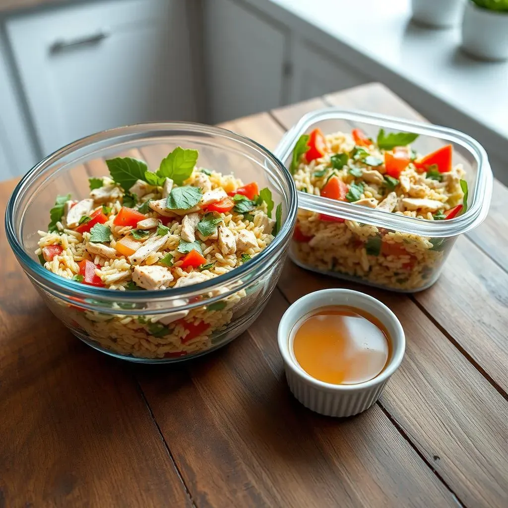 Serving and Storing Your Mediterranean Chicken and Rice Salad