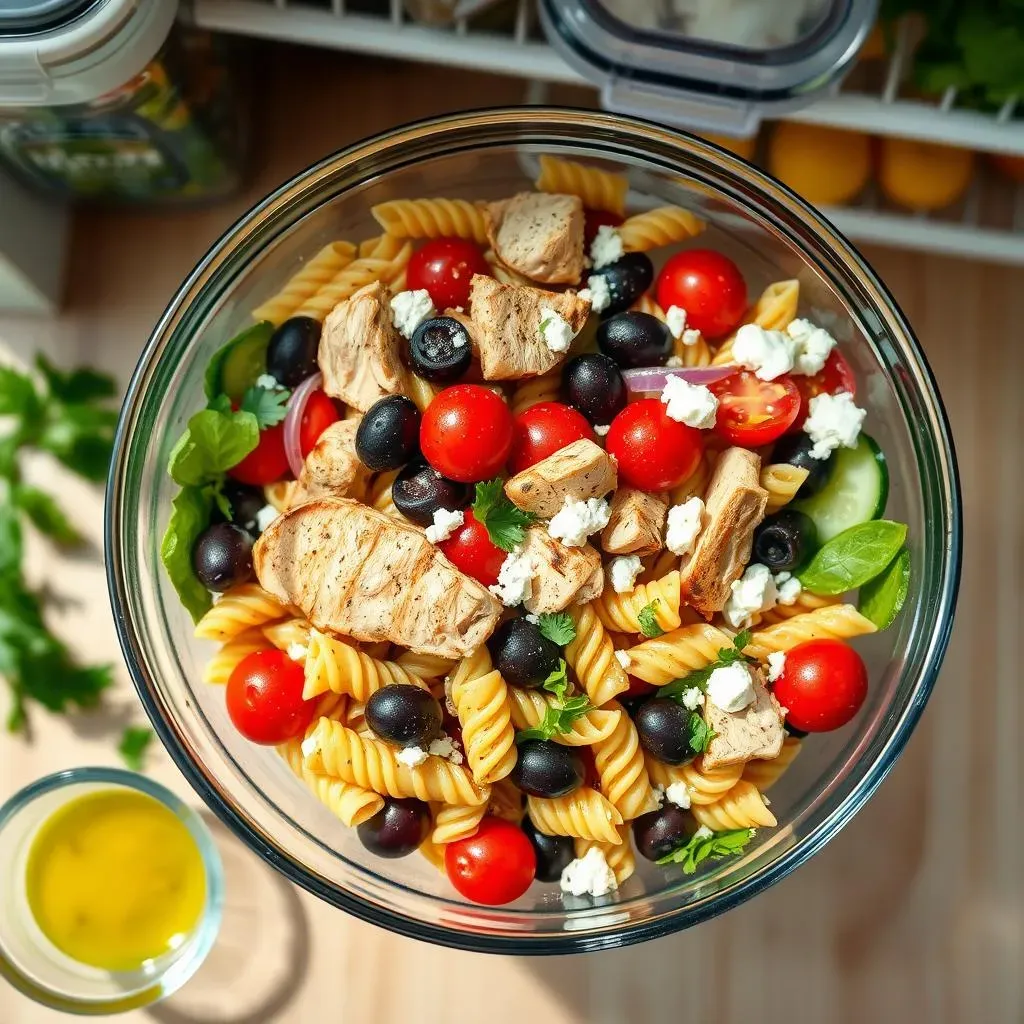 Serving and Storing Your Mediterranean Chicken Pasta Salad