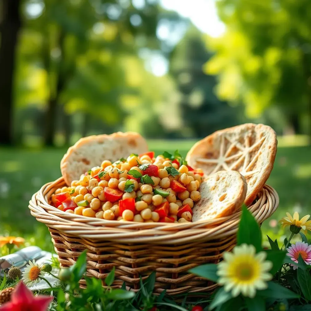 Serving and Storing Your Mediterranean Chickpea Salad for Picnics