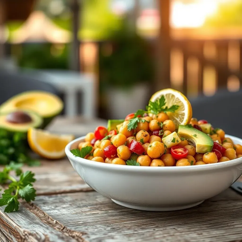 Serving and Storing Your Mediterranean Chickpea Salad with Avocado